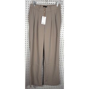 Quince stretch crepe pleated wide leg pants size 6